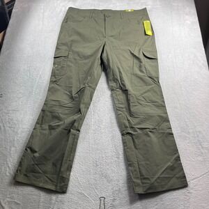 Boy Scouts of America BSA Ladies Uniform Pants 20W Olive Green Cargo Roll Up New